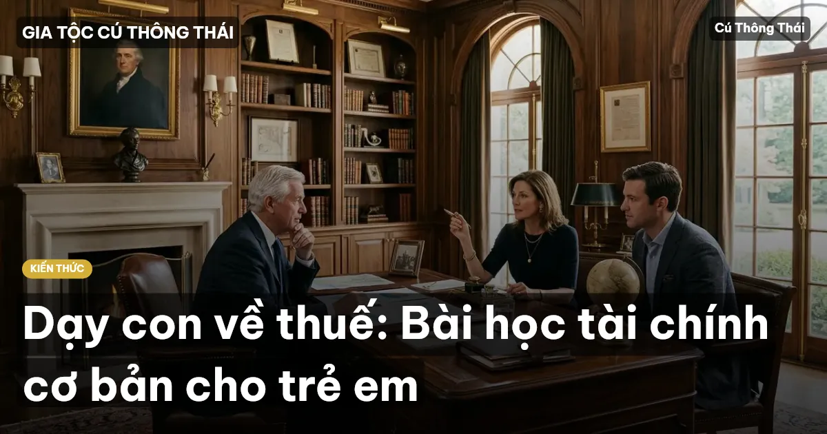 Dạy con về thuế: Bài học tài chính cơ bản cho trẻ em
