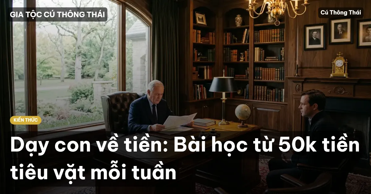 Dạy con về tiền: Bài học từ 50k tiền tiêu vặt mỗi tuần