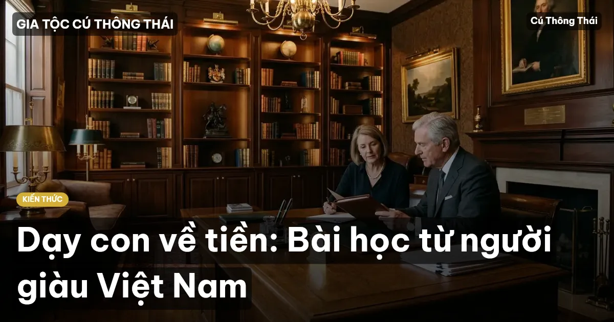 Dạy con về tiền: Bài học từ người giàu Việt Nam
