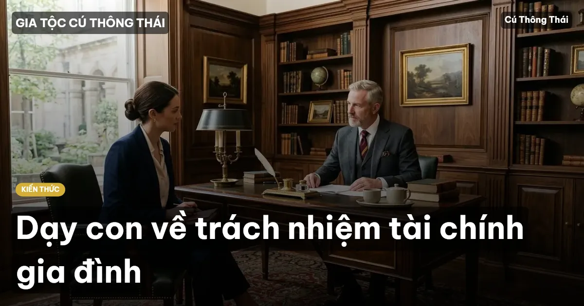 Dạy con về trách nhiệm tài chính gia đình