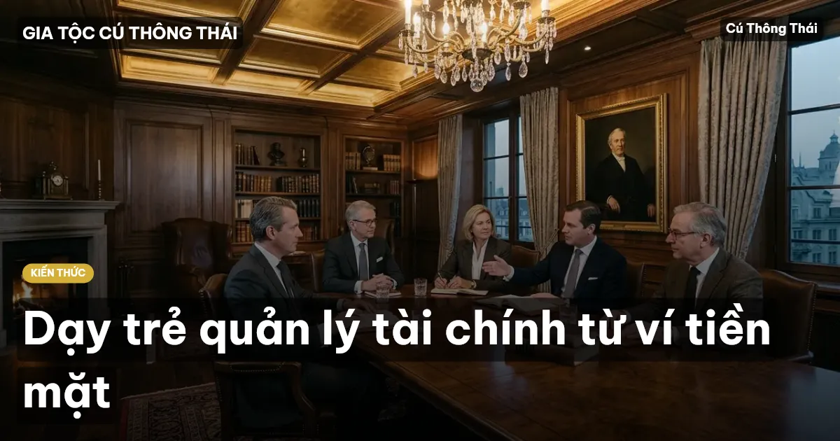 Dạy trẻ quản lý tài chính từ ví tiền mặt