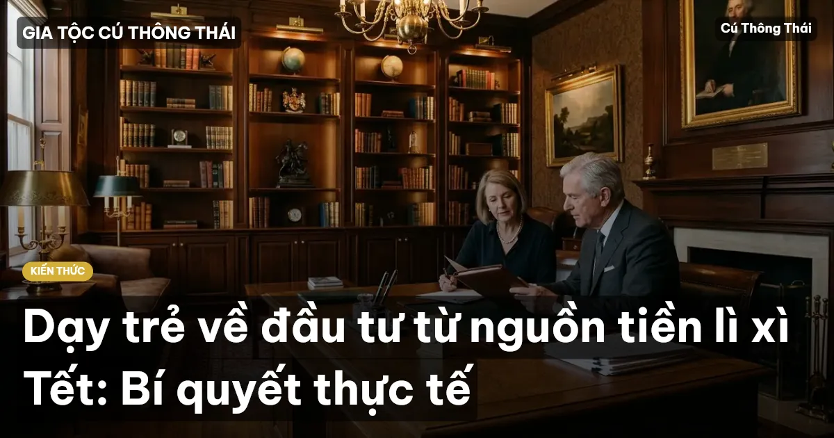 Dạy trẻ về đầu tư từ nguồn tiền lì xì Tết: Bí quyết thực tế