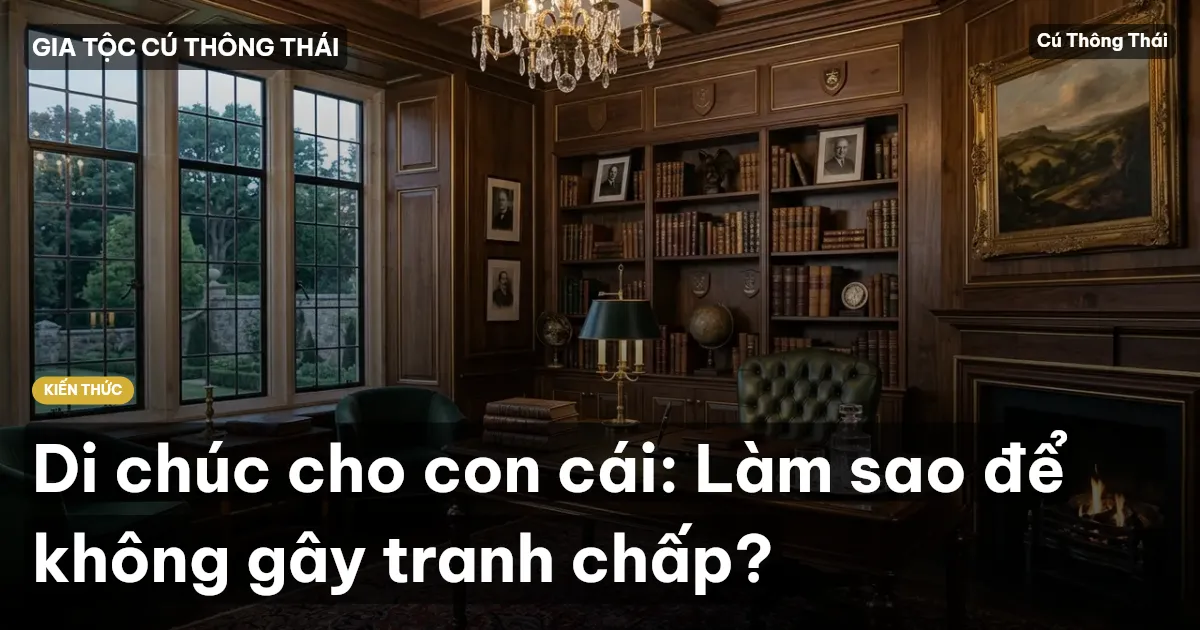 Di chúc cho con cái: Làm sao để không gây tranh chấp?