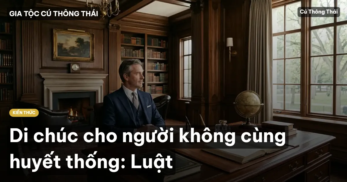 Di chúc cho người không cùng huyết thống: Luật