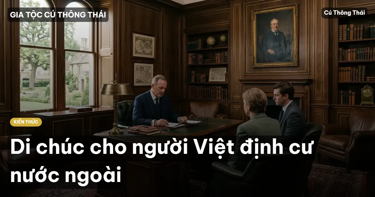 Di chúc cho người Việt định cư nước ngoài