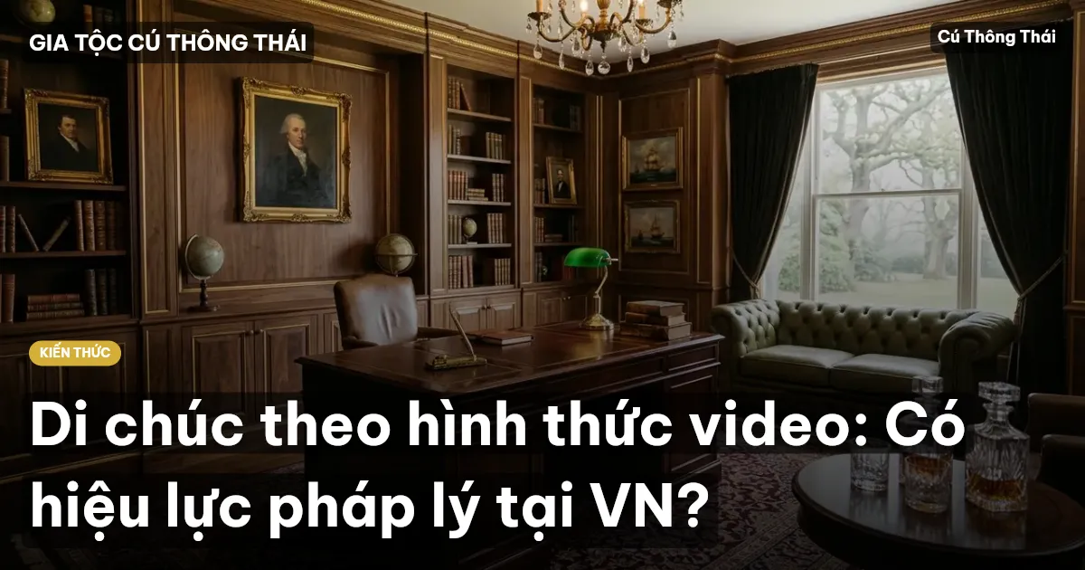 Di chúc theo hình thức video: Có hiệu lực pháp lý tại VN?