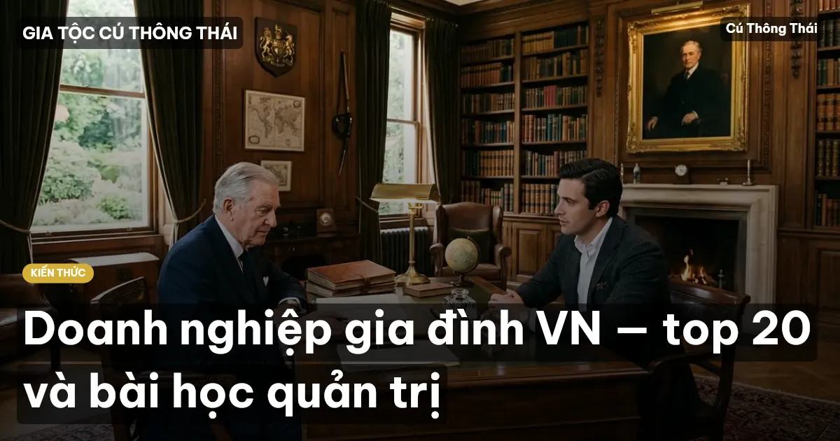 Doanh nghiệp gia đình VN — top 20 và bài học quản trị