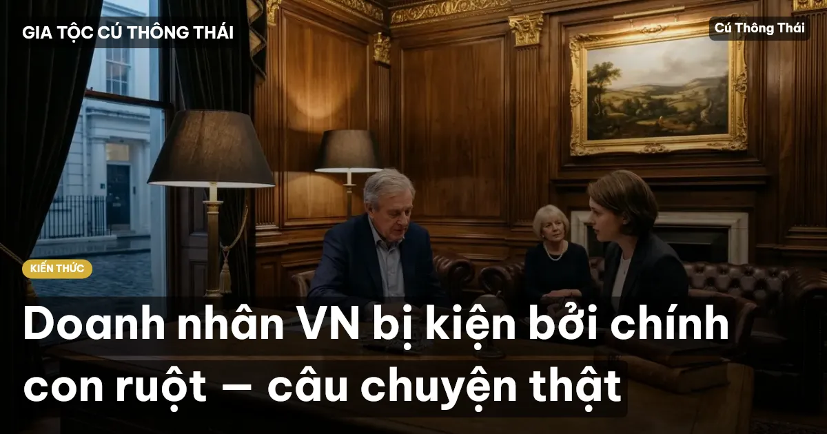 Doanh nhân VN bị kiện bởi chính con ruột — câu chuyện thật