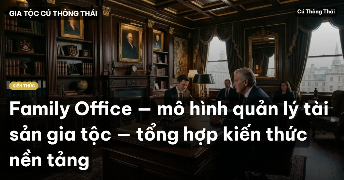 Family Office — mô hình quản lý tài sản gia tộc — tổng hợp kiến thức nền tảng