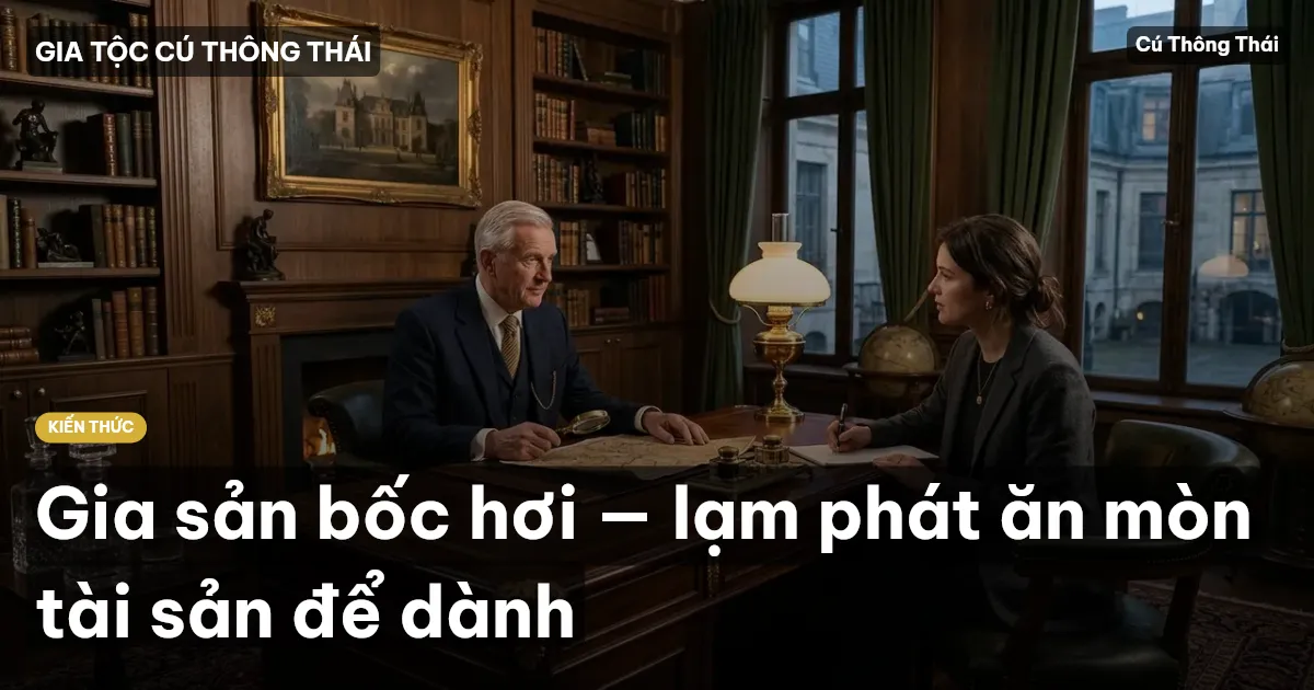 Gia sản bốc hơi — lạm phát ăn mòn tài sản để dành