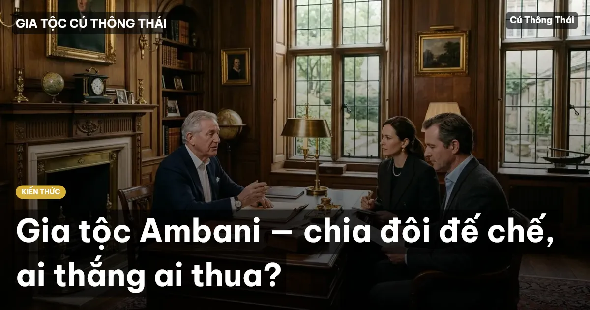 Gia tộc Ambani — chia đôi đế chế, ai thắng ai thua?