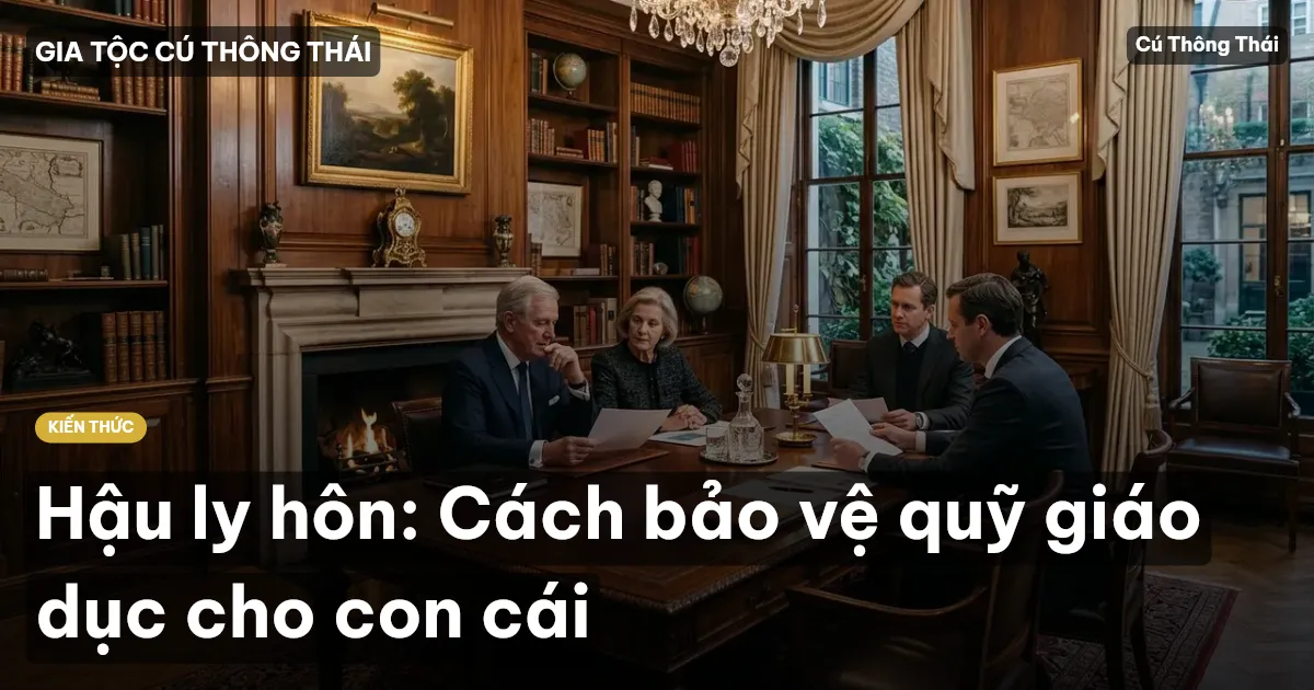 Hậu ly hôn: Cách bảo vệ quỹ giáo dục cho con cái