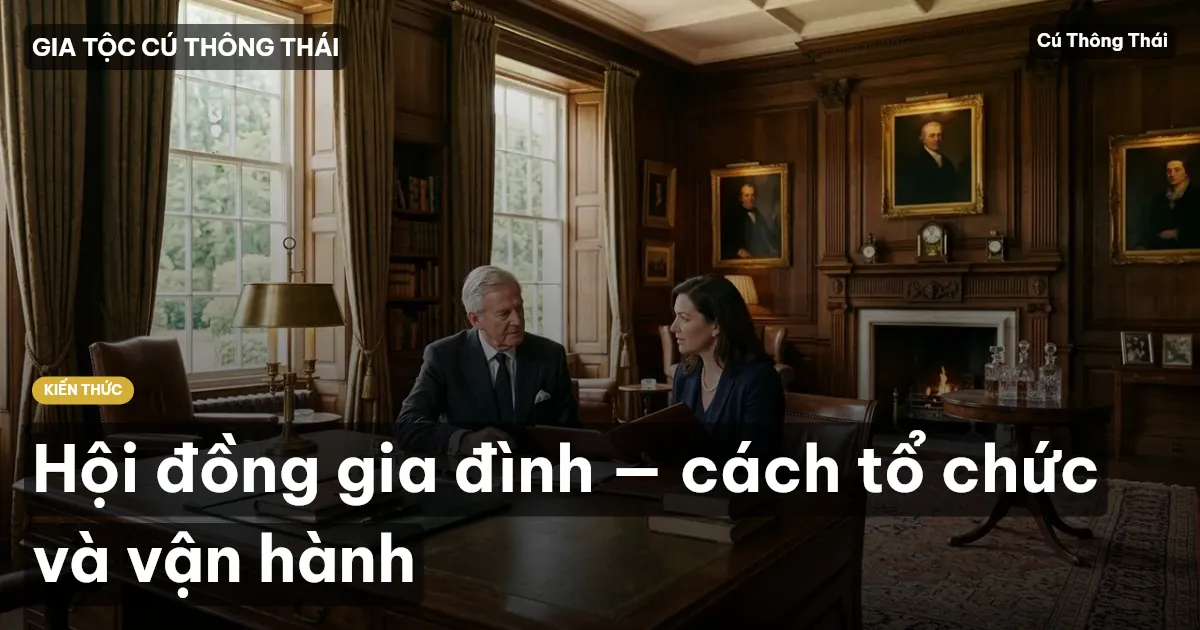 Hội đồng gia đình — cách tổ chức và vận hành