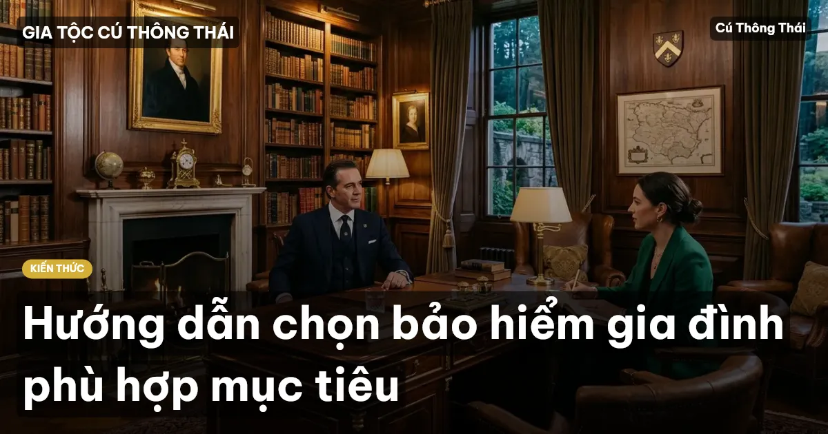 Hướng dẫn chọn bảo hiểm gia đình phù hợp mục tiêu