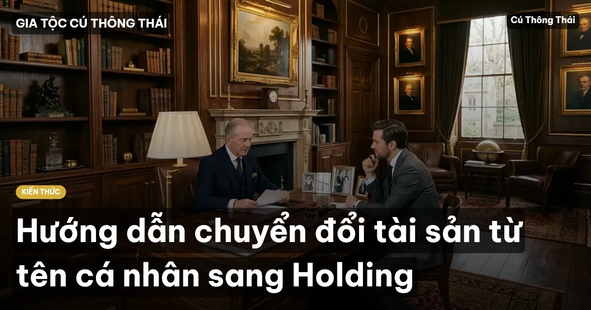 Hướng dẫn chuyển đổi tài sản từ tên cá nhân sang Holding
