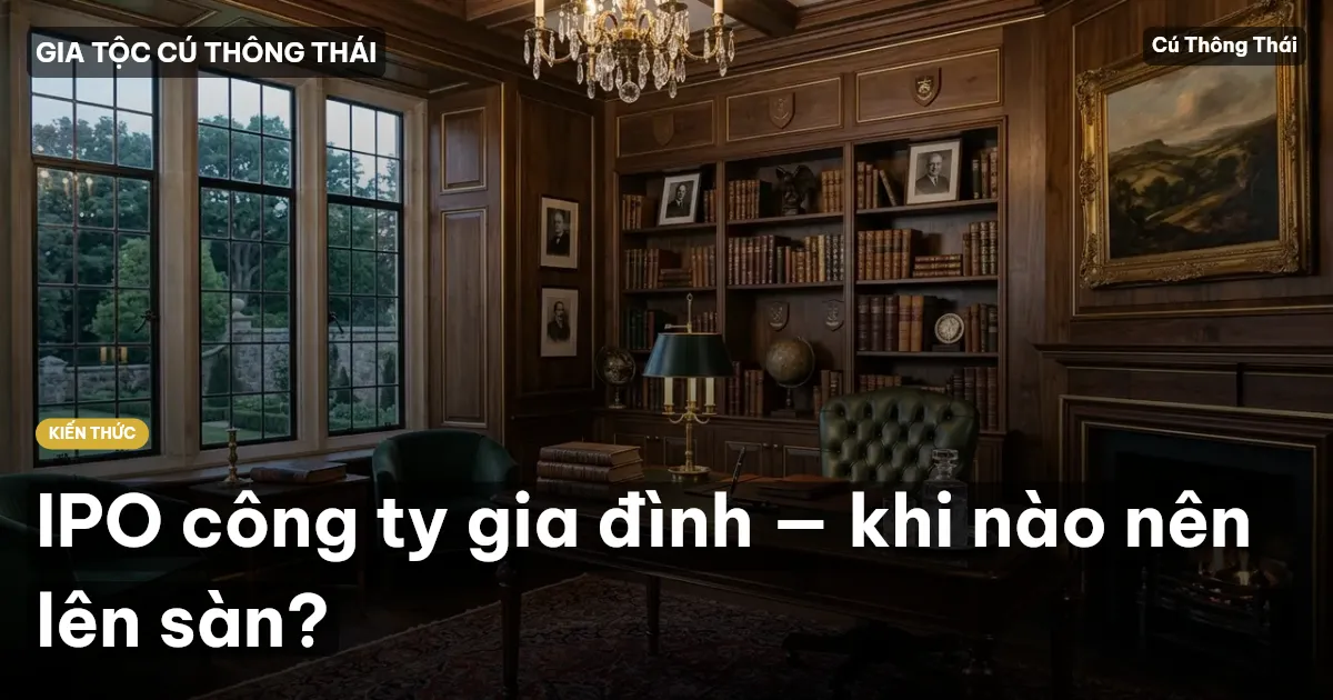 IPO công ty gia đình — khi nào nên lên sàn?
