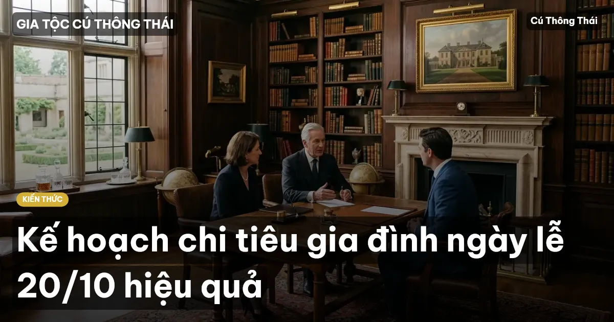 Kế hoạch chi tiêu gia đình ngày lễ 20/10 hiệu quả