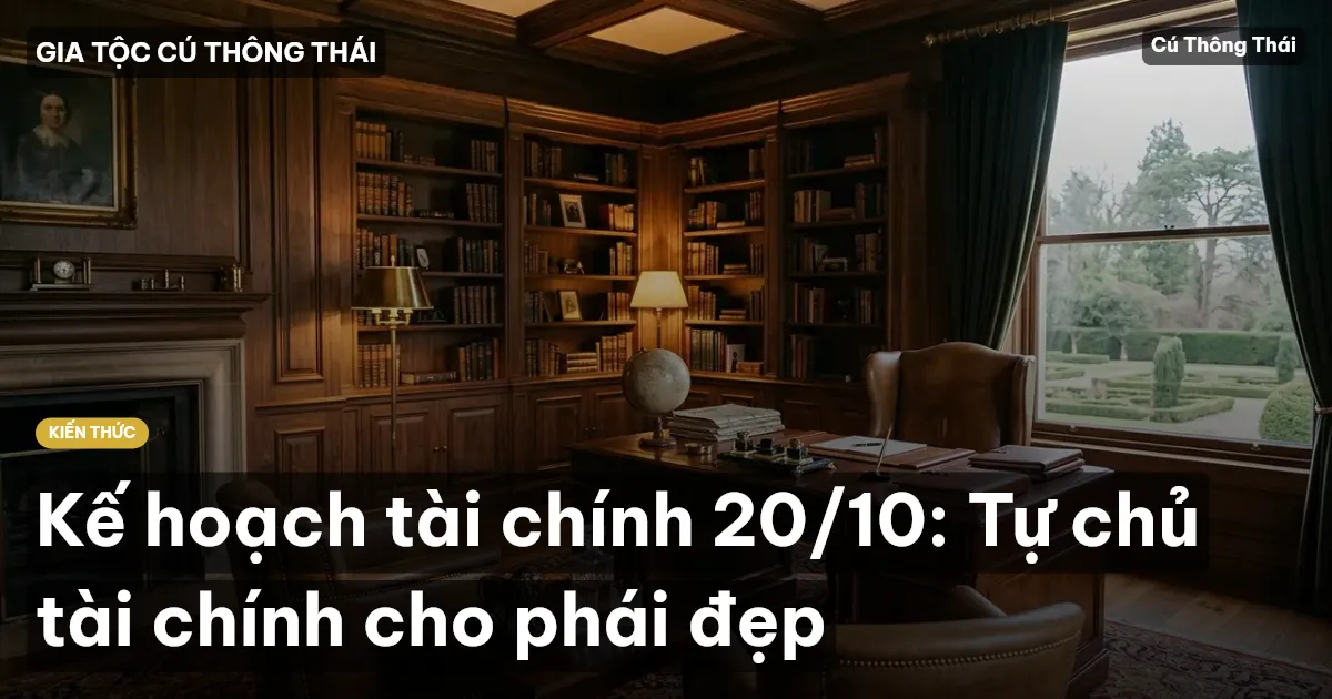 Kế hoạch tài chính 20/10: Tự chủ tài chính cho phái đẹp