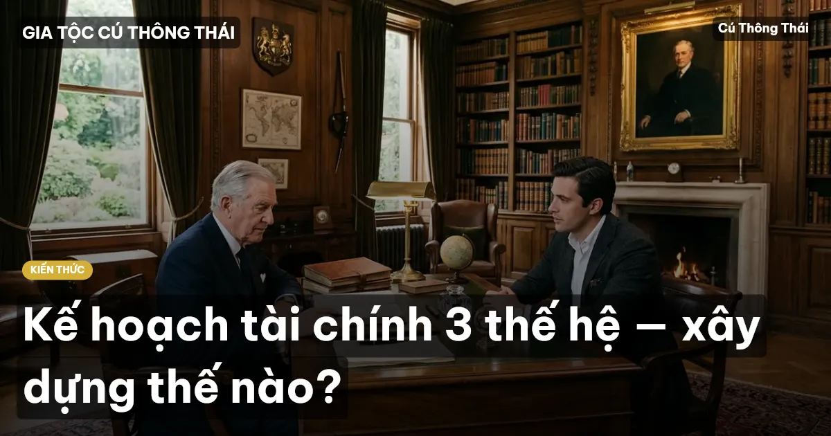 Kế hoạch tài chính 3 thế hệ — xây dựng thế nào?