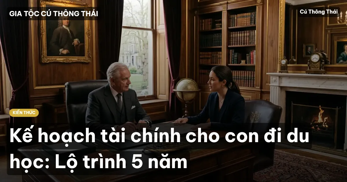 Kế hoạch tài chính cho con đi du học: Lộ trình 5 năm