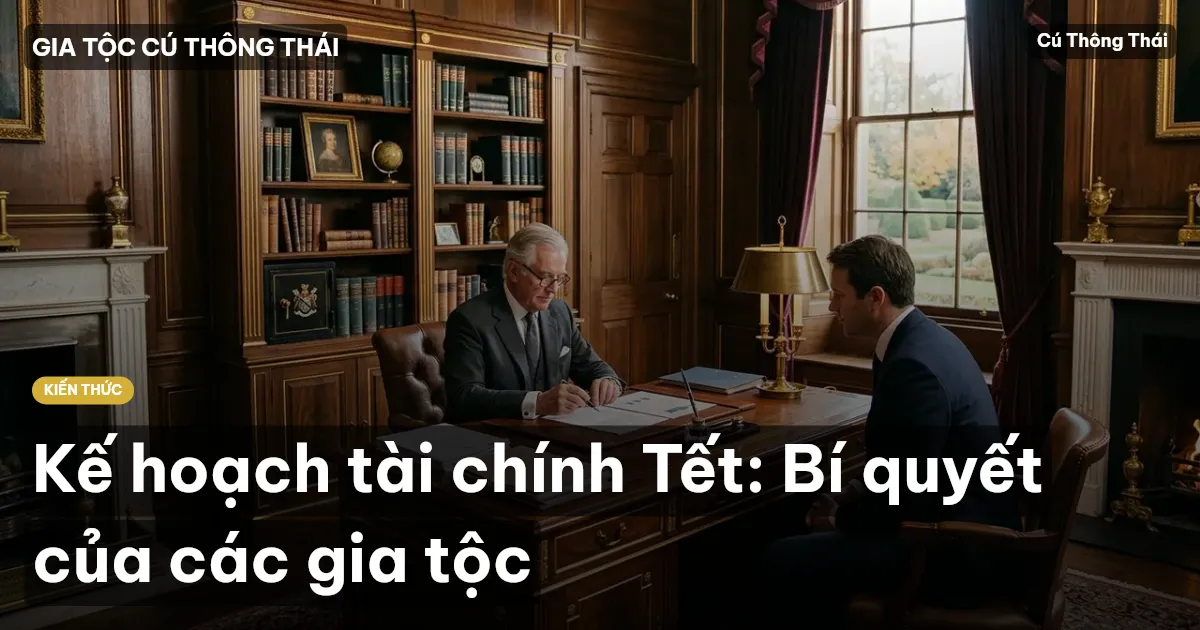 Kế hoạch tài chính Tết: Bí quyết của các gia tộc