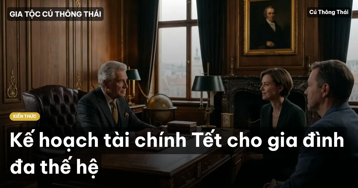 Kế hoạch tài chính Tết cho gia đình đa thế hệ