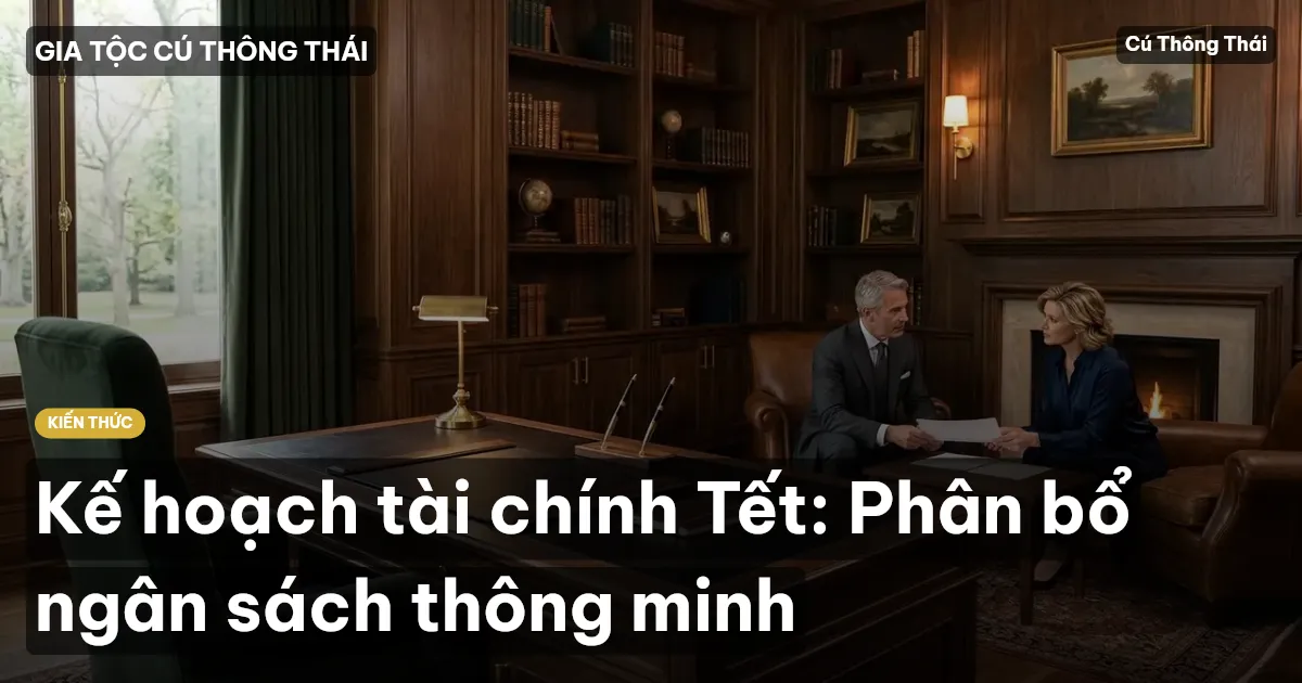 Kế hoạch tài chính Tết: Phân bổ ngân sách thông minh