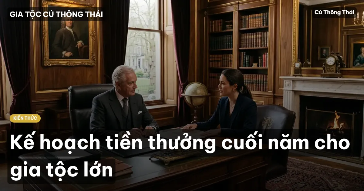 Kế hoạch tiền thưởng cuối năm cho gia tộc lớn