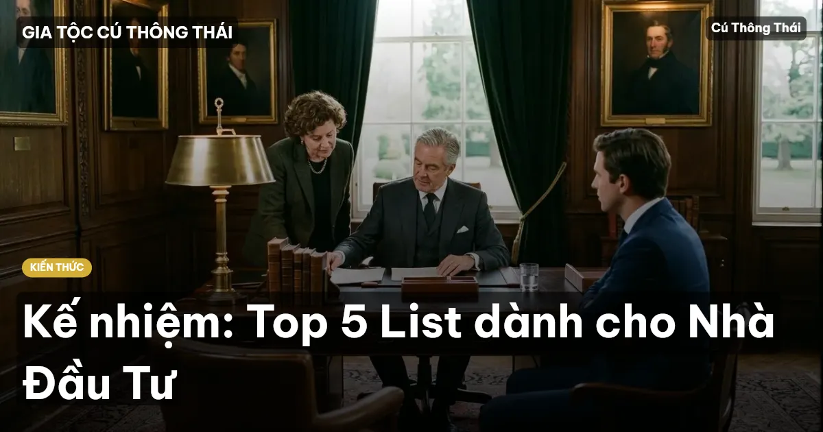 Kế nhiệm: Top 5 List dành cho Nhà Đầu Tư