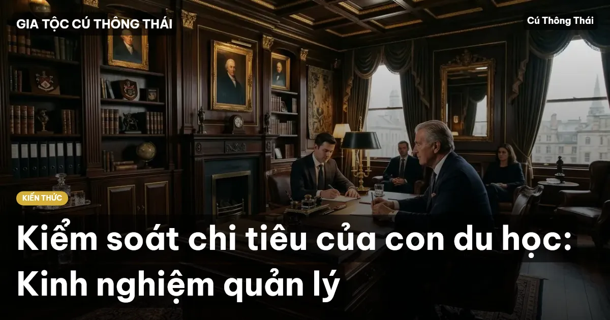 Kiểm soát chi tiêu của con du học: Kinh nghiệm quản lý