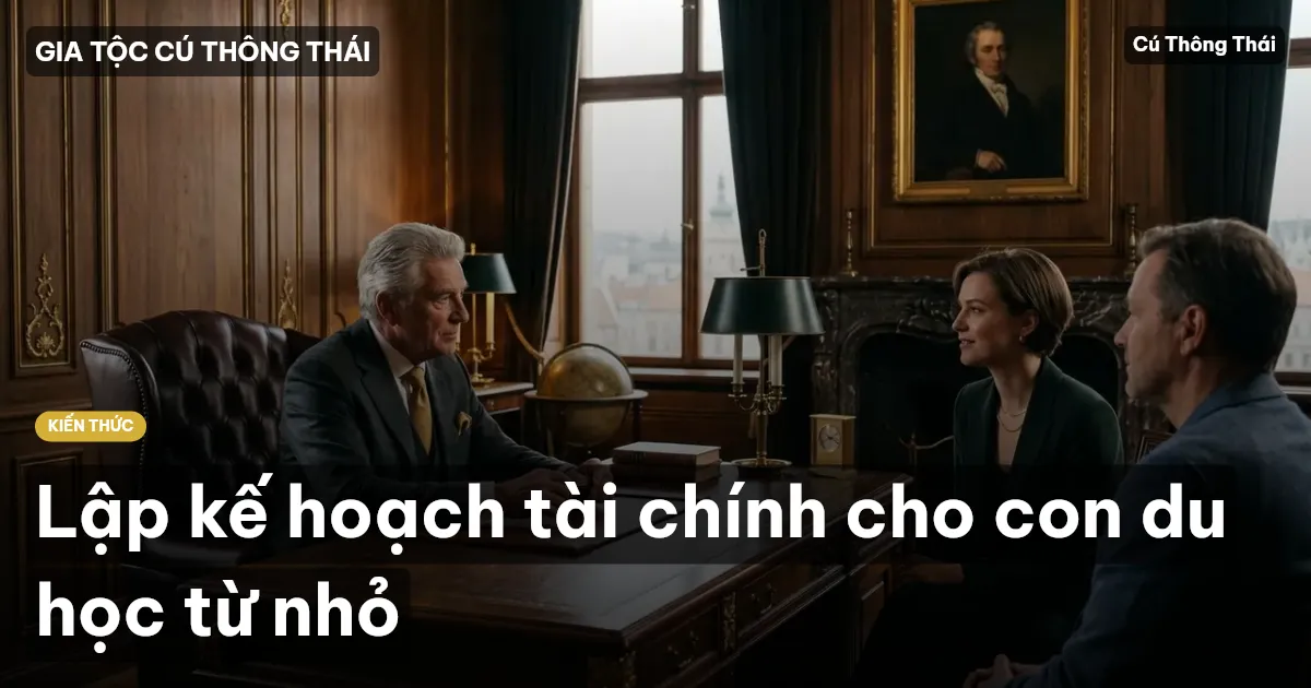 Lập kế hoạch tài chính cho con du học từ nhỏ