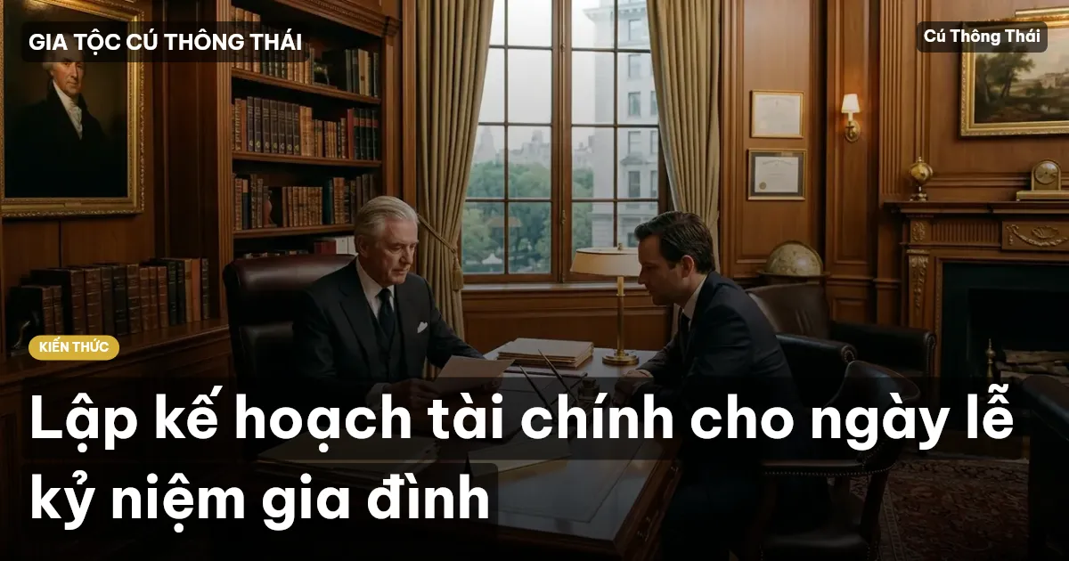 Lập kế hoạch tài chính cho ngày lễ kỷ niệm gia đình