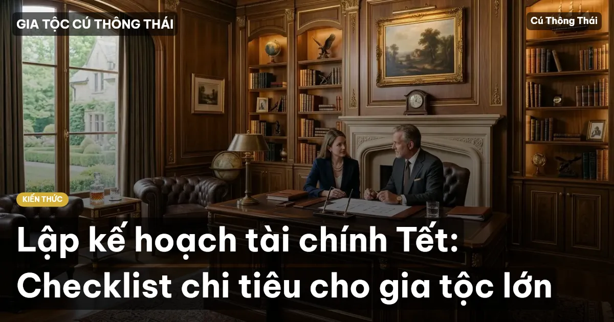 Lập kế hoạch tài chính Tết: Checklist chi tiêu cho gia tộc lớn