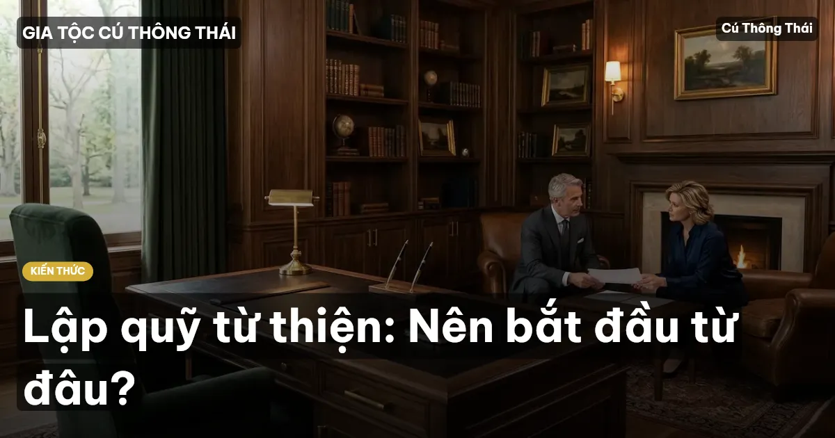 Lập quỹ từ thiện: Nên bắt đầu từ đâu?