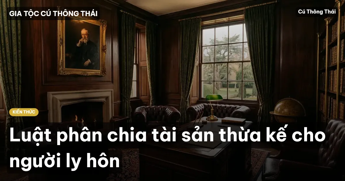 Luật phân chia tài sản thừa kế cho người ly hôn