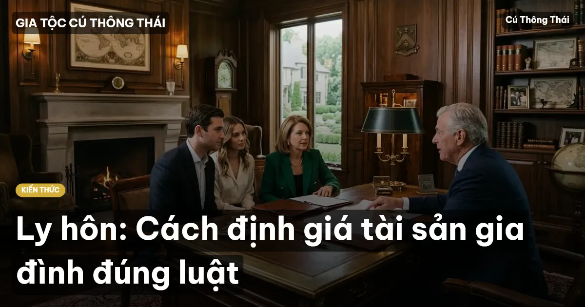 Ly hôn: Cách định giá tài sản gia đình đúng luật