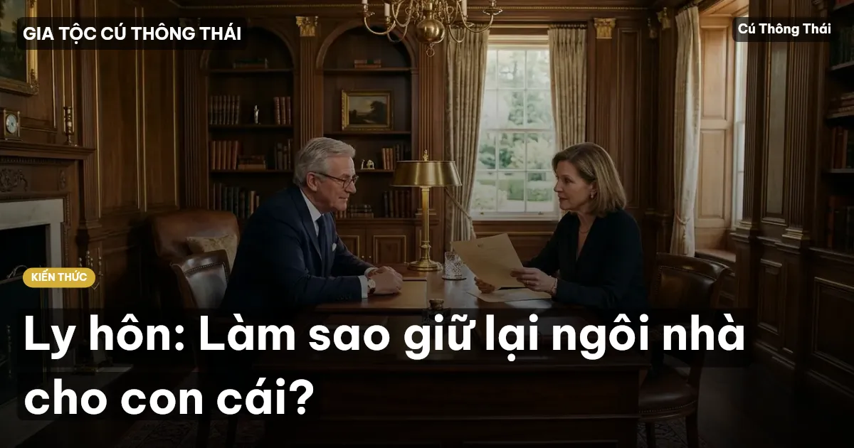 Ly hôn: Làm sao giữ lại ngôi nhà cho con cái?