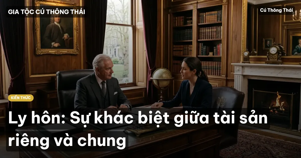 Ly hôn: Sự khác biệt giữa tài sản riêng và chung