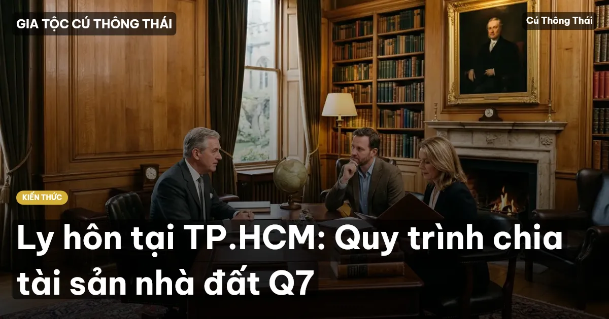 Ly hôn tại TP.HCM: Quy trình chia tài sản nhà đất Q7