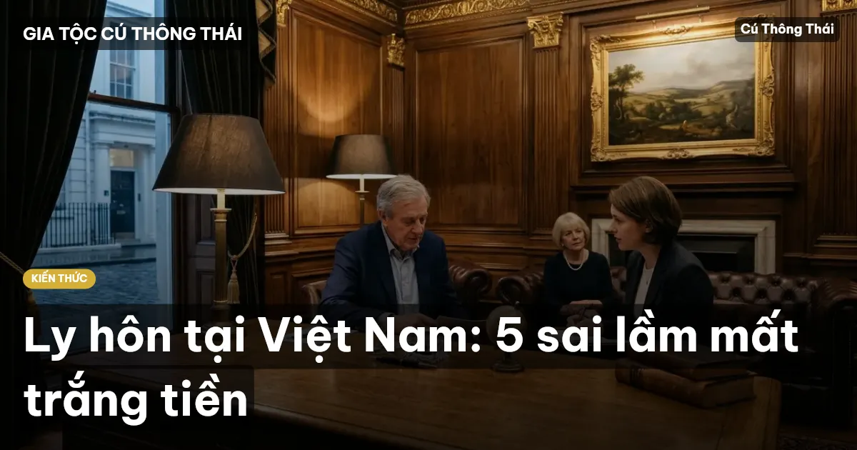 Ly hôn tại Việt Nam: 5 sai lầm mất trắng tiền