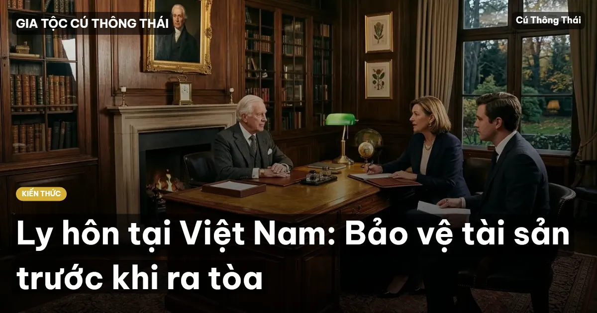 Ly hôn tại Việt Nam: Bảo vệ tài sản trước khi ra tòa