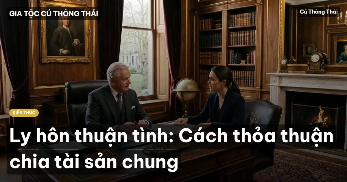 Ly hôn thuận tình: Cách thỏa thuận chia tài sản chung