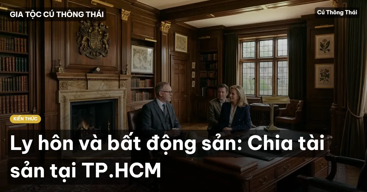 Ly hôn và bất động sản: Chia tài sản tại TP.HCM