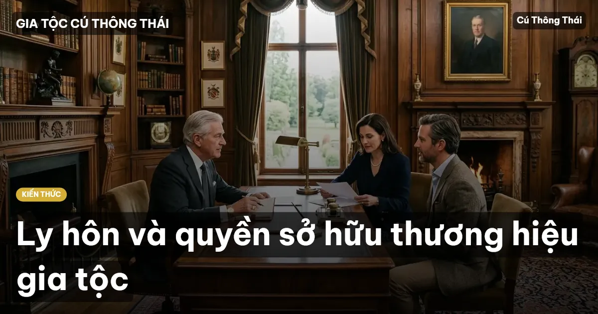 Ly hôn và quyền sở hữu thương hiệu gia tộc