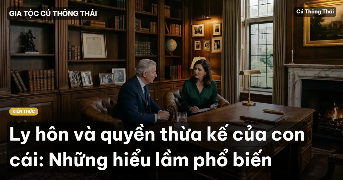 Ly hôn và quyền thừa kế của con cái: Những hiểu lầm phổ biến