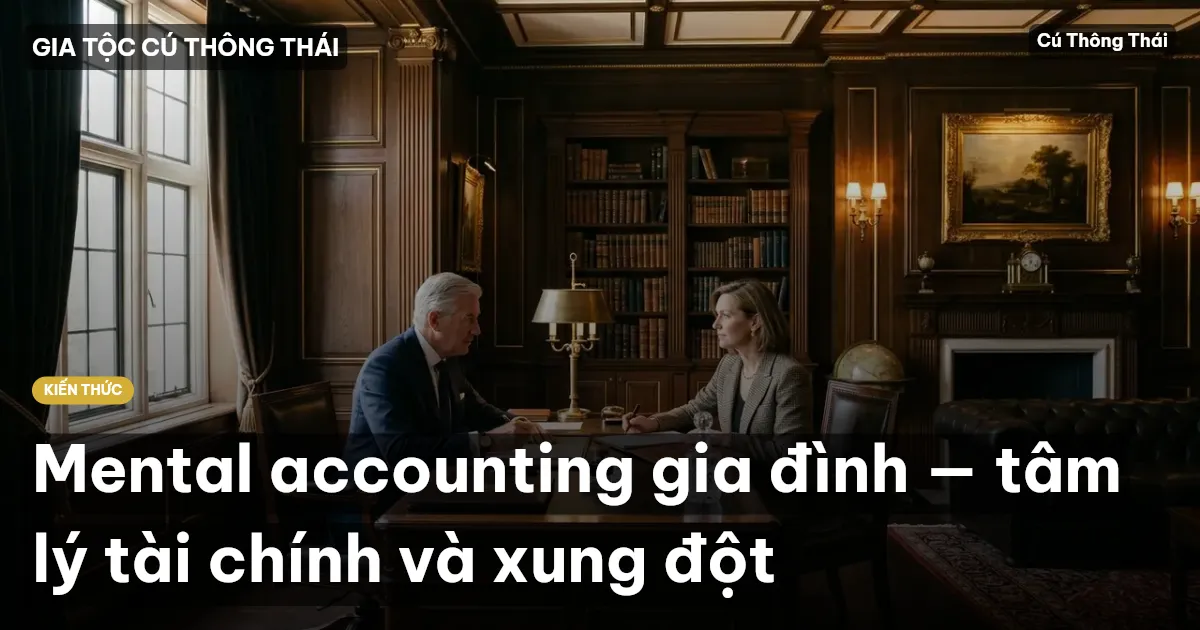 Mental accounting gia đình — tâm lý tài chính và xung đột