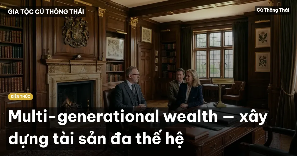 Multi-generational wealth — xây dựng tài sản đa thế hệ