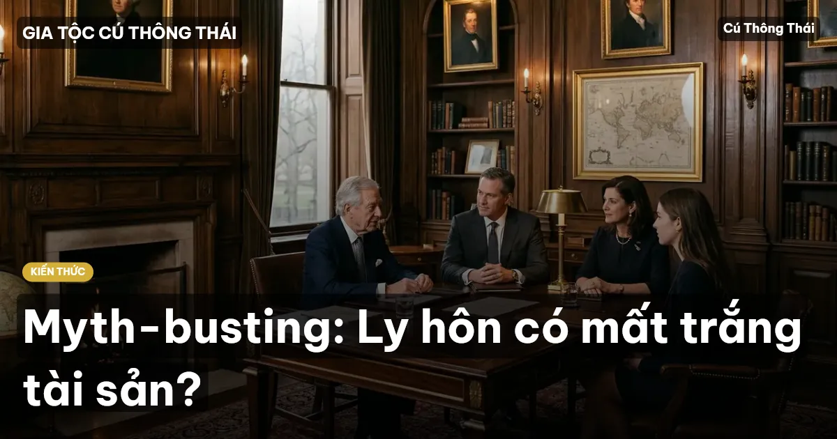 Myth-busting: Ly hôn có mất trắng tài sản?