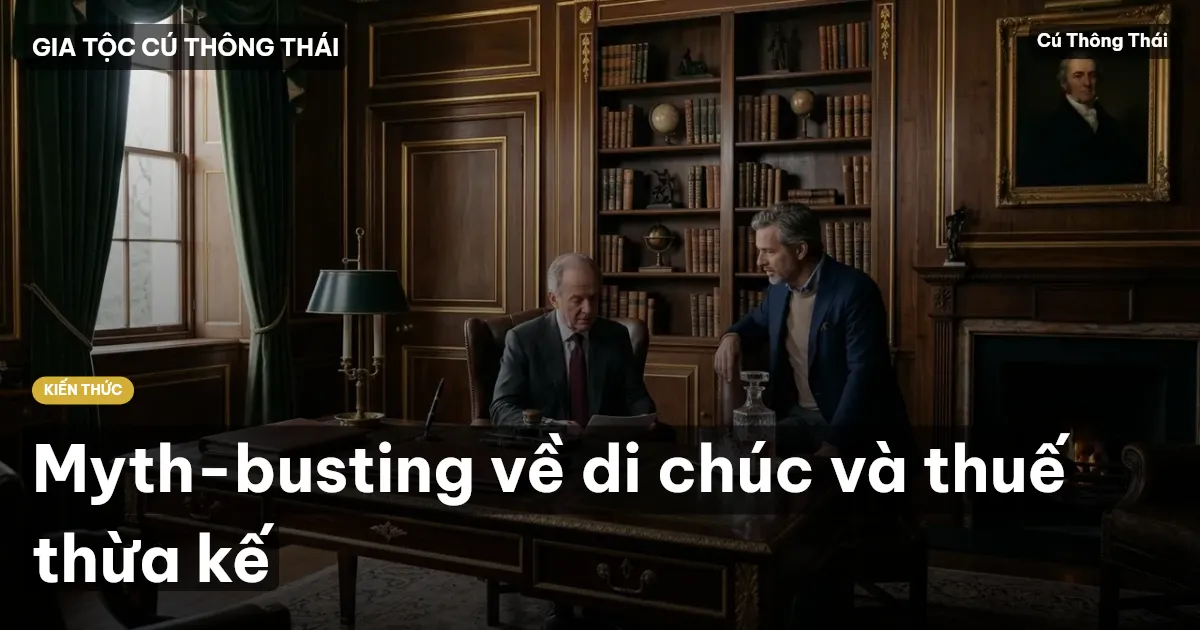 Myth-busting về di chúc và thuế thừa kế