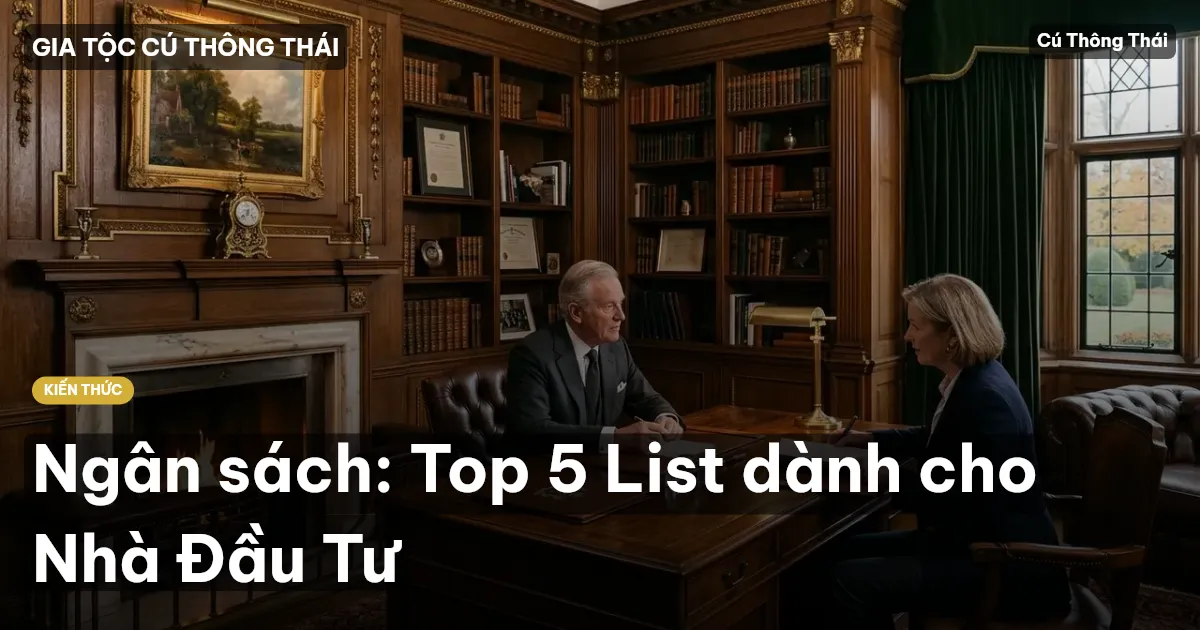 Ngân sách: Top 5 List dành cho Nhà Đầu Tư